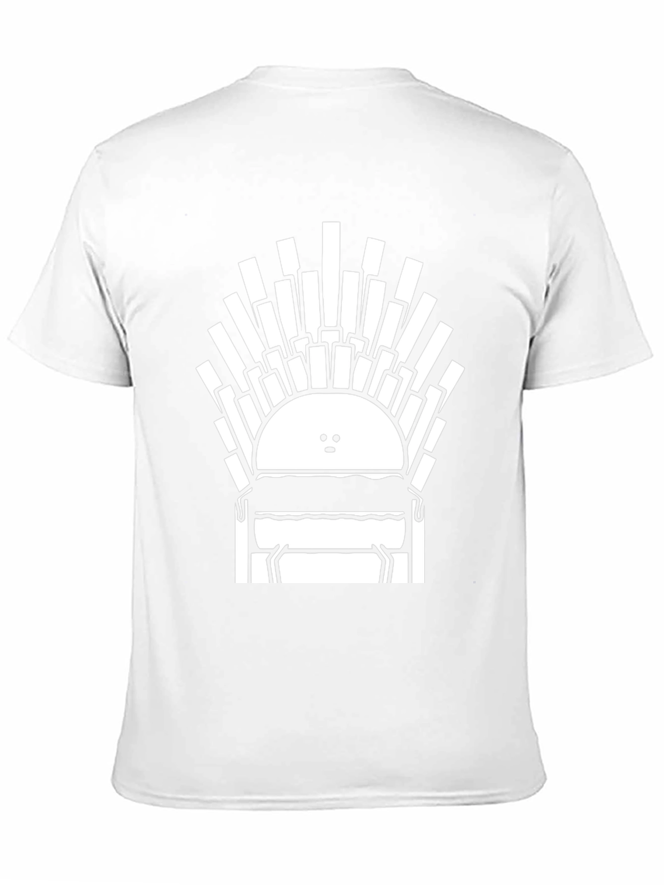 Burger Throne Graphic Tee - Unisex Cotton T-Shirt