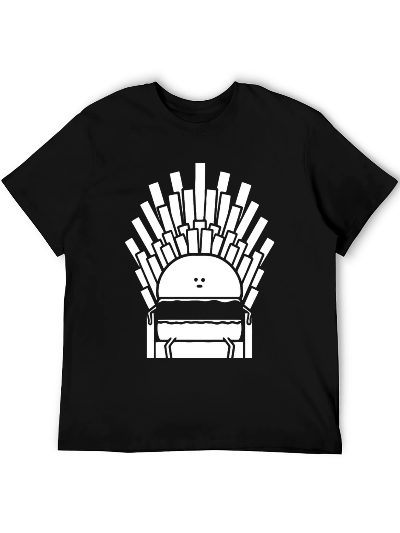 Burger Throne Graphic Tee - Unisex Cotton T-Shirt