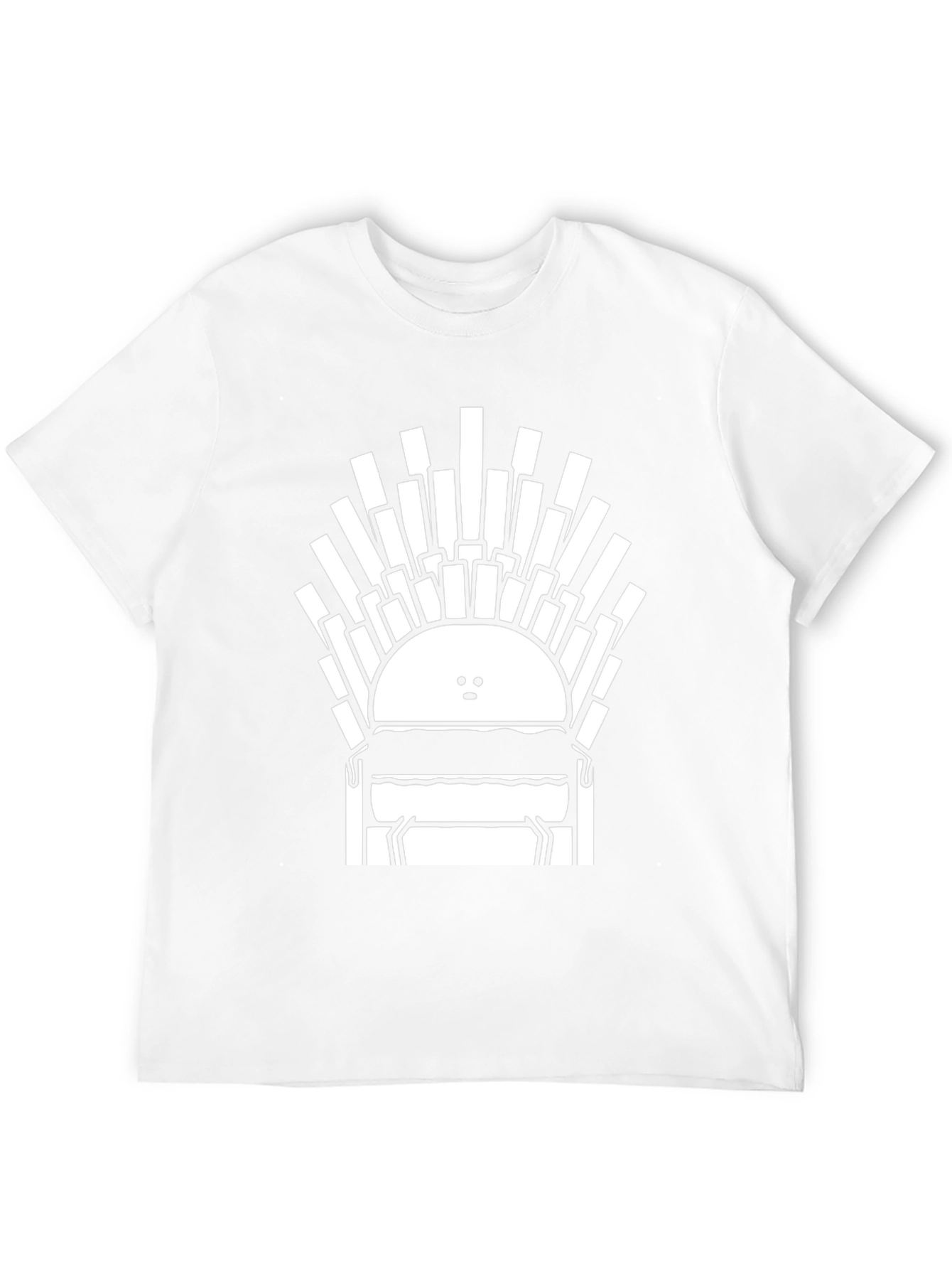 Burger Throne Graphic Tee - Unisex Cotton T-Shirt