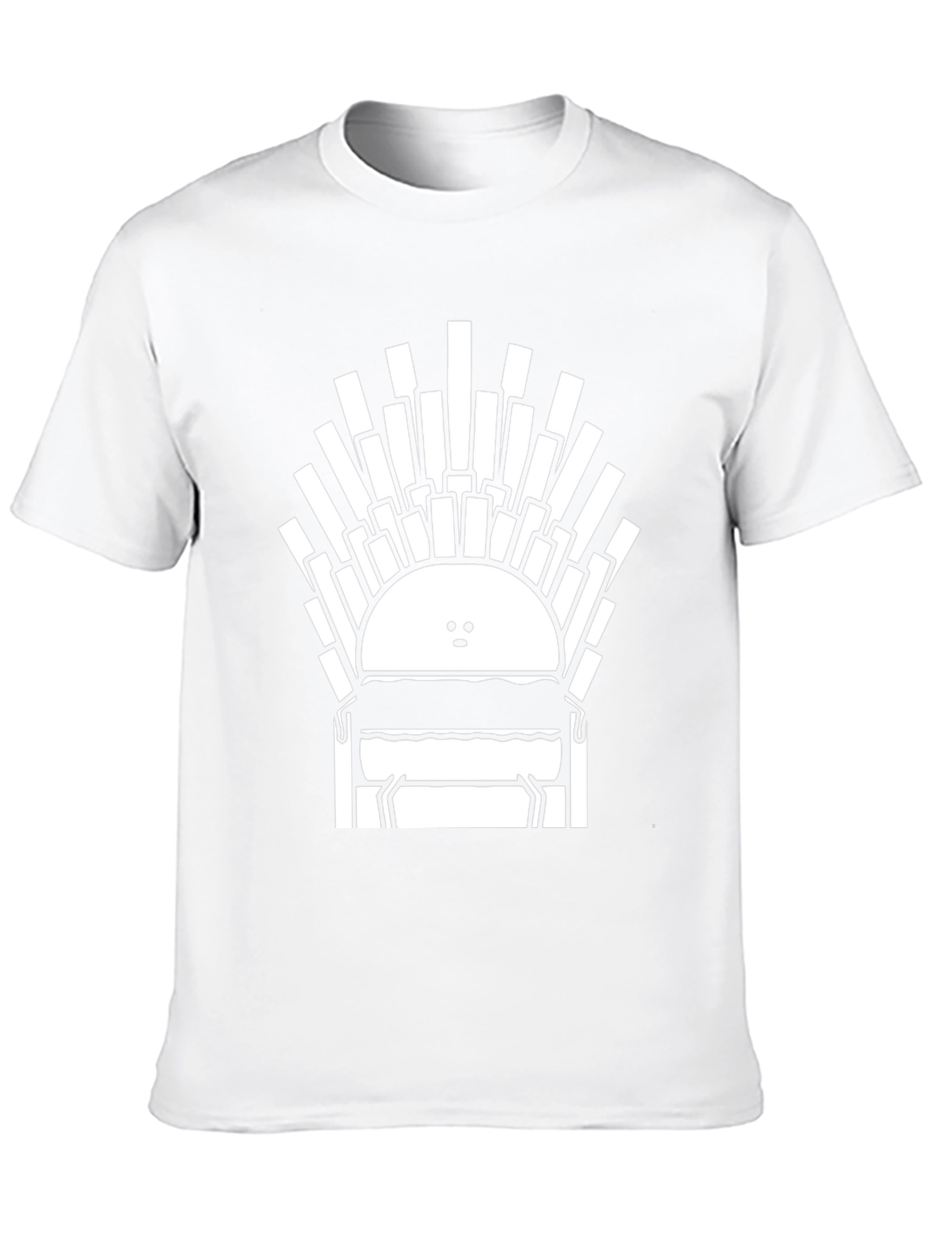 Burger Throne Graphic Tee - Unisex Cotton T-Shirt