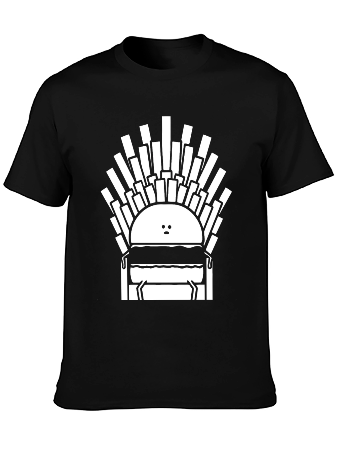 Burger Throne Graphic Tee - Unisex Cotton T-Shirt
