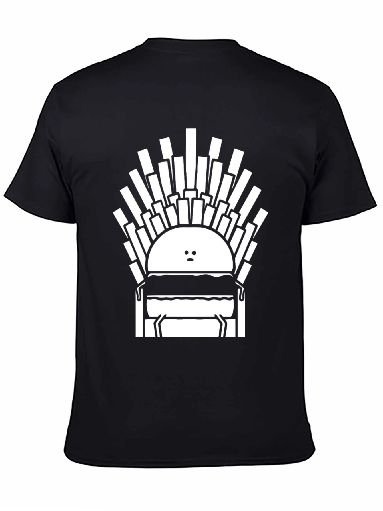 Burger Throne Graphic Tee - Unisex Cotton T-Shirt