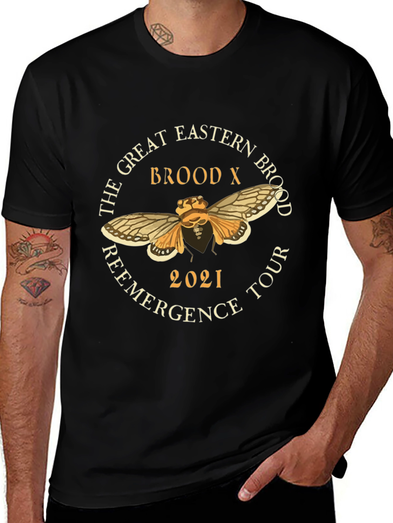 The Great Eastern Brood X 2021 Reemergence Tour T-Shirt