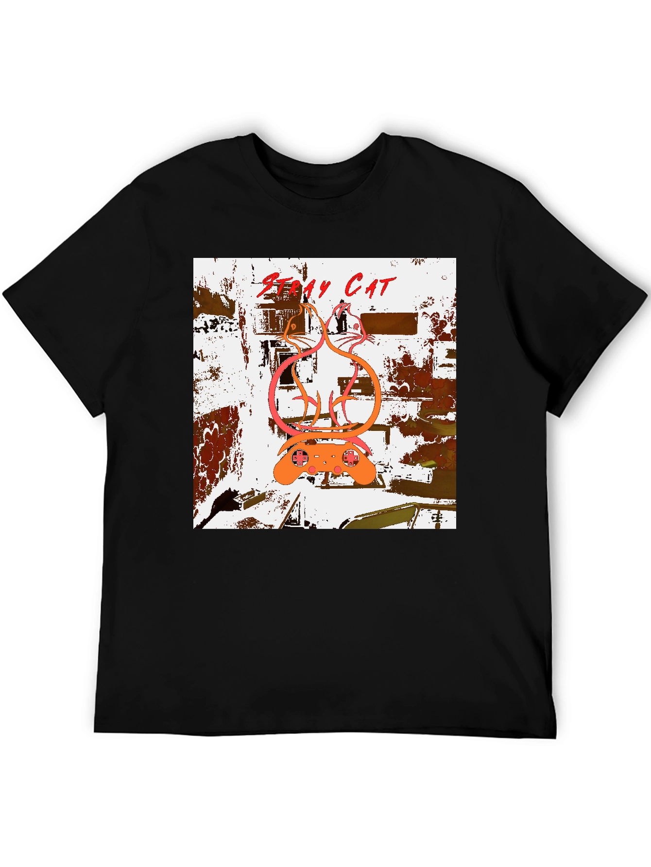 Stray Cat T-Shirt - Urban Style Graphic Tee