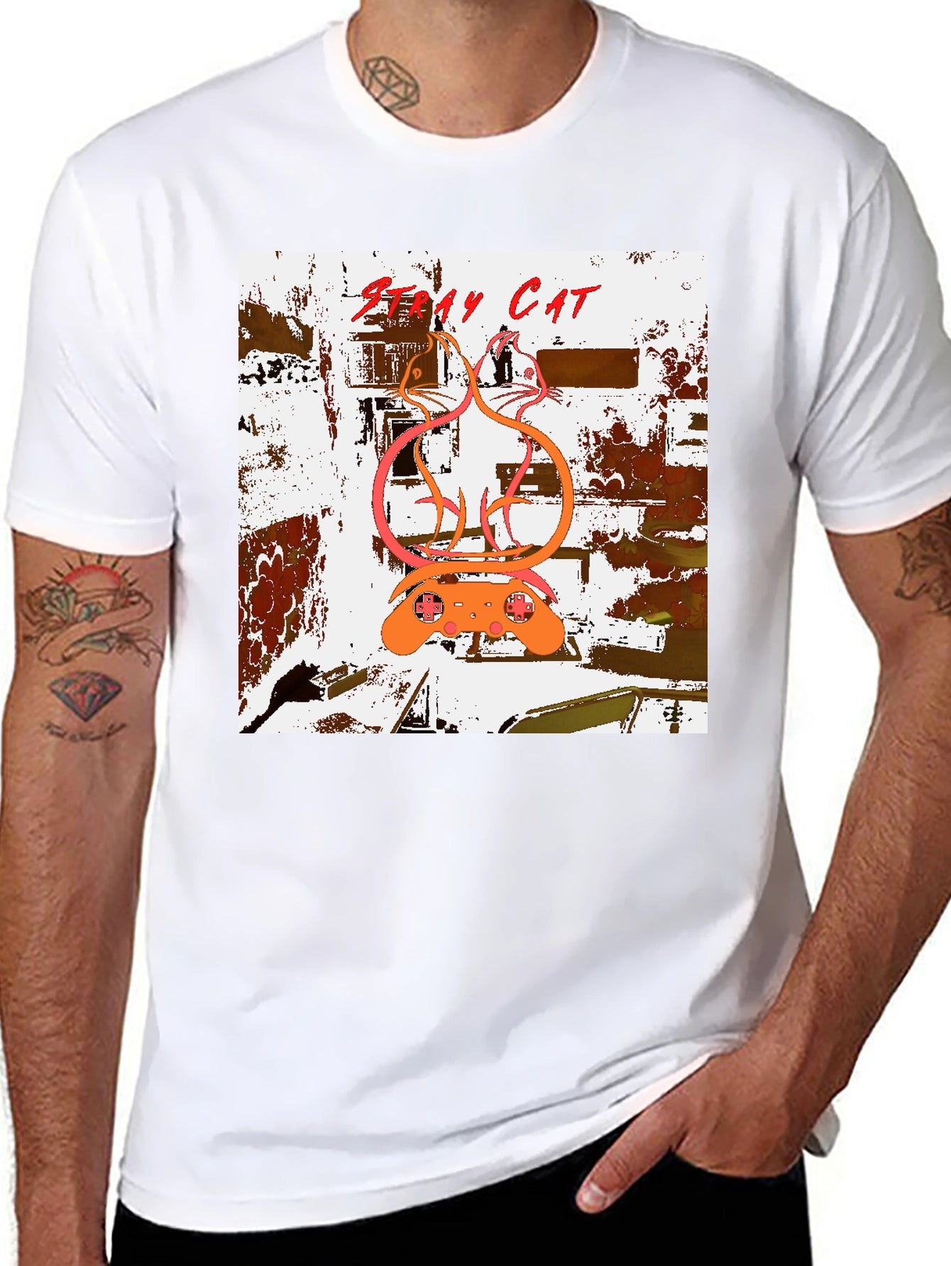 Stray Cat T-Shirt - Urban Style Graphic Tee