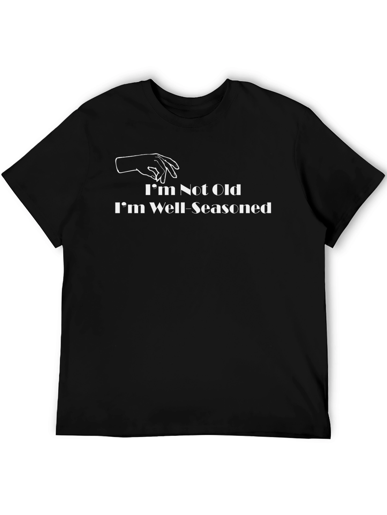 Well-Seasoned Humor T-Shirt - Black Graphic Tee