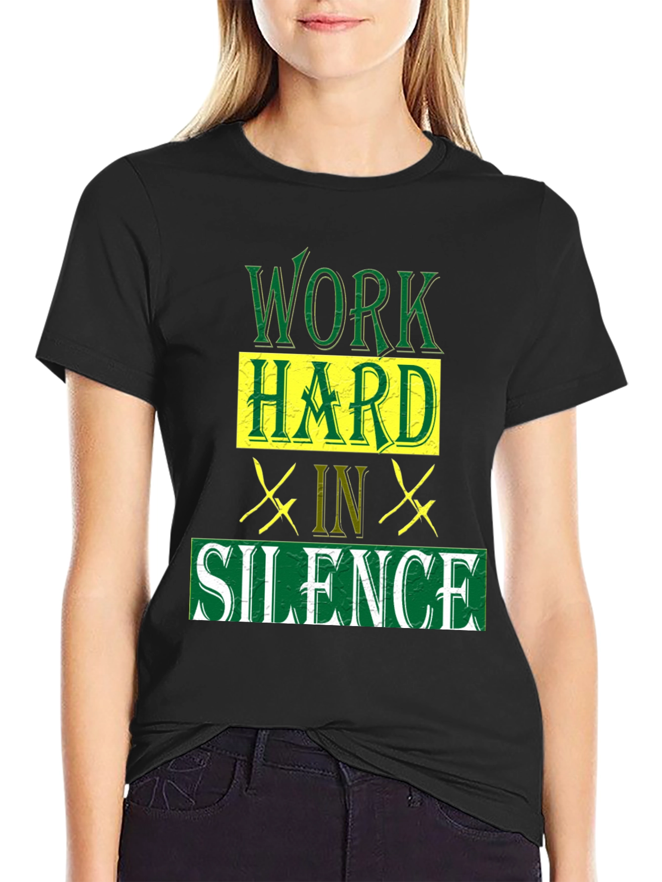 Work Hard in Silence Graphic T-Shirt