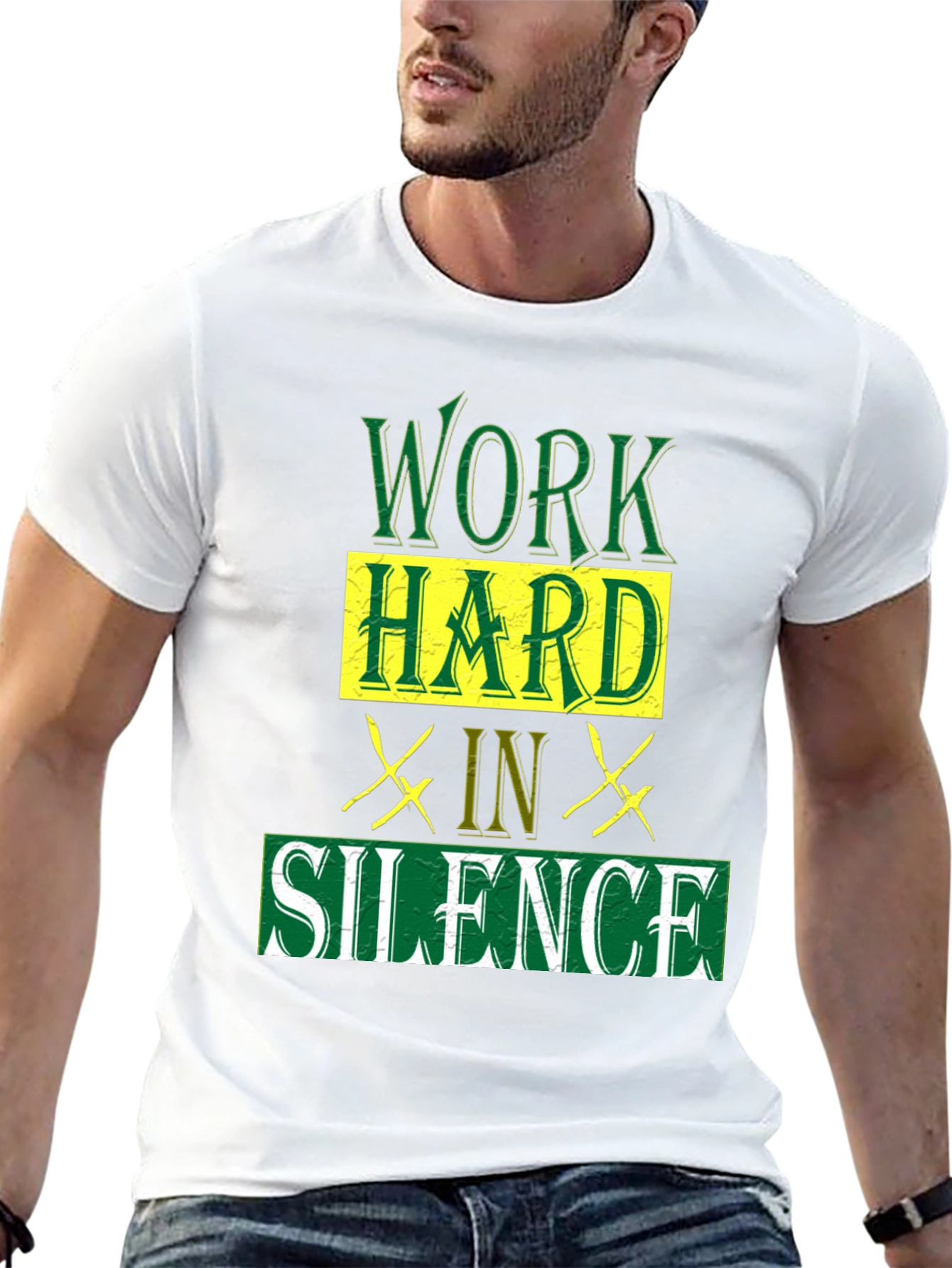Work Hard in Silence Graphic T-Shirt