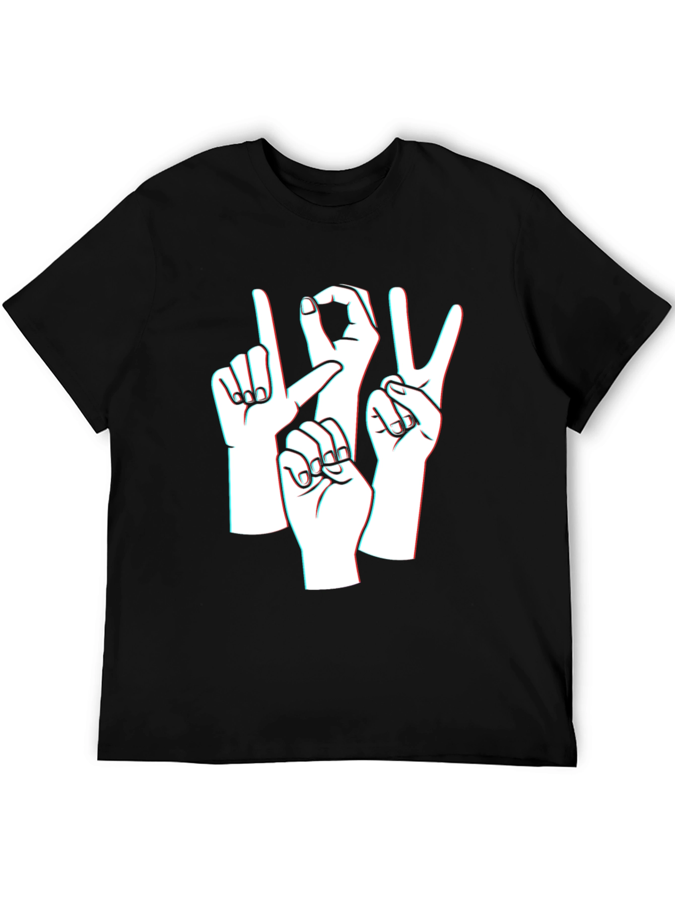 ASL Love T-Shirt - American Sign Language Graphic Tee