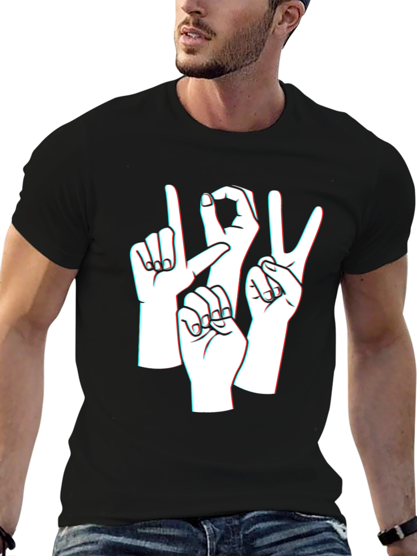 ASL Love T-Shirt - American Sign Language Graphic Tee