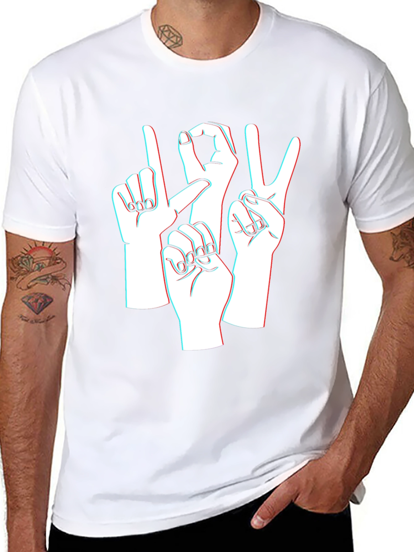 ASL Love T-Shirt - American Sign Language Graphic Tee
