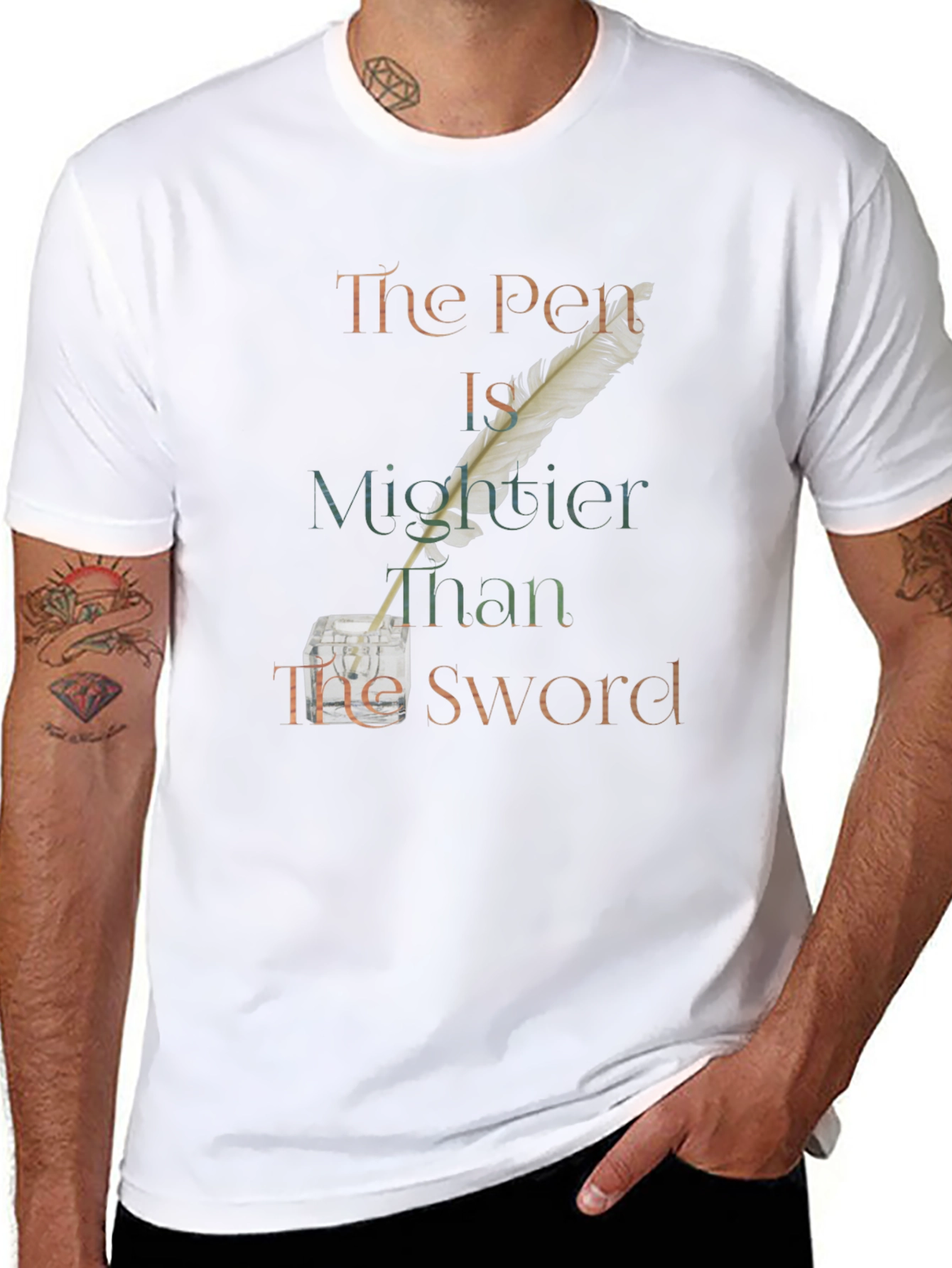 The Pen is Mightier Than The Sword T-Shirt