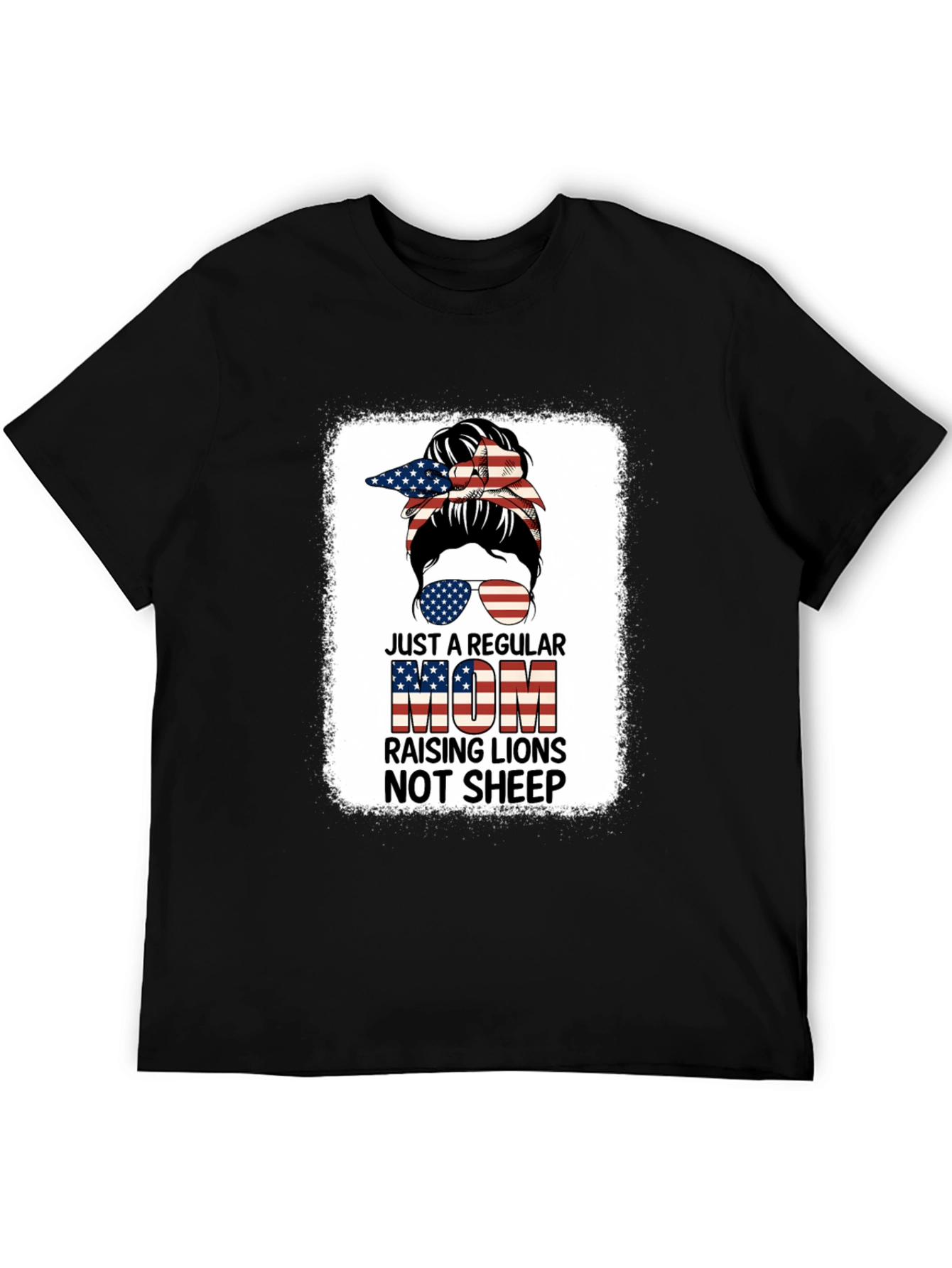 Regular Mom Raising Lions Graphic T-Shirt