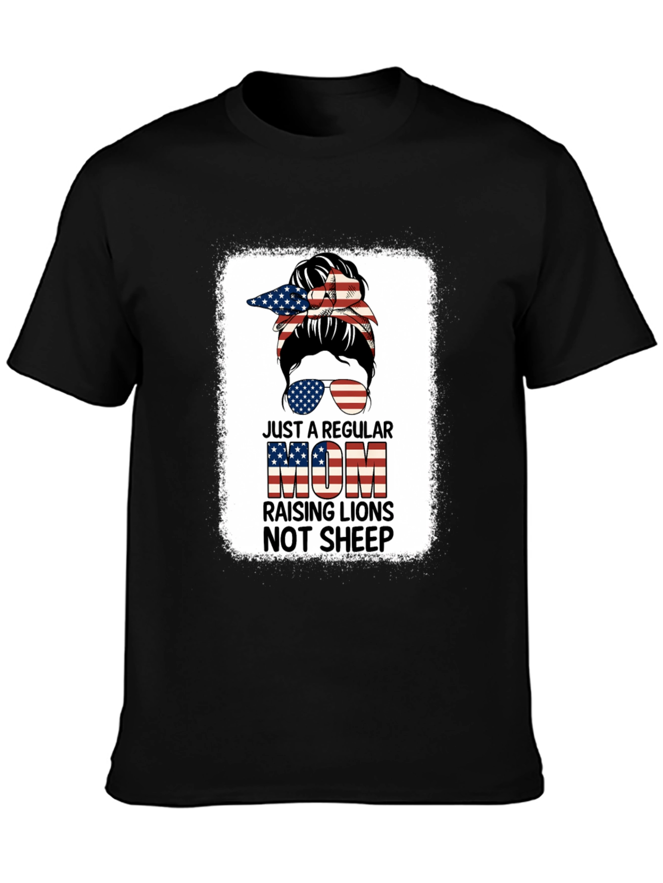 Regular Mom Raising Lions Graphic T-Shirt