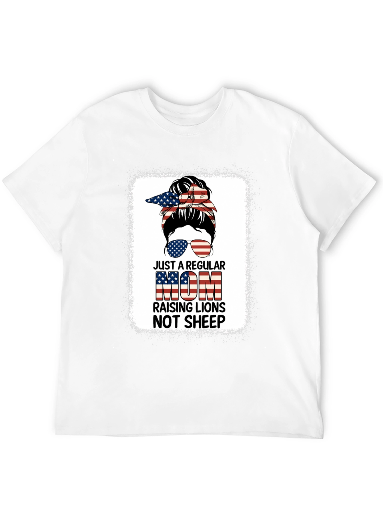 Regular Mom Raising Lions Graphic T-Shirt