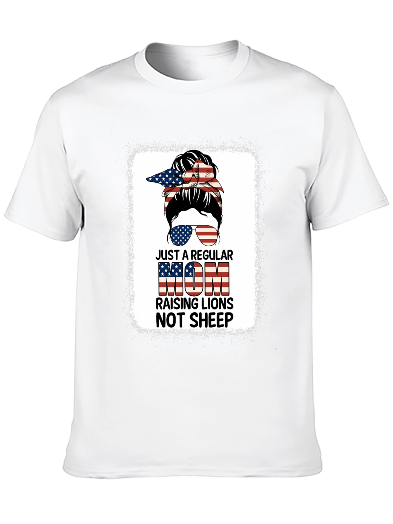 Regular Mom Raising Lions Graphic T-Shirt