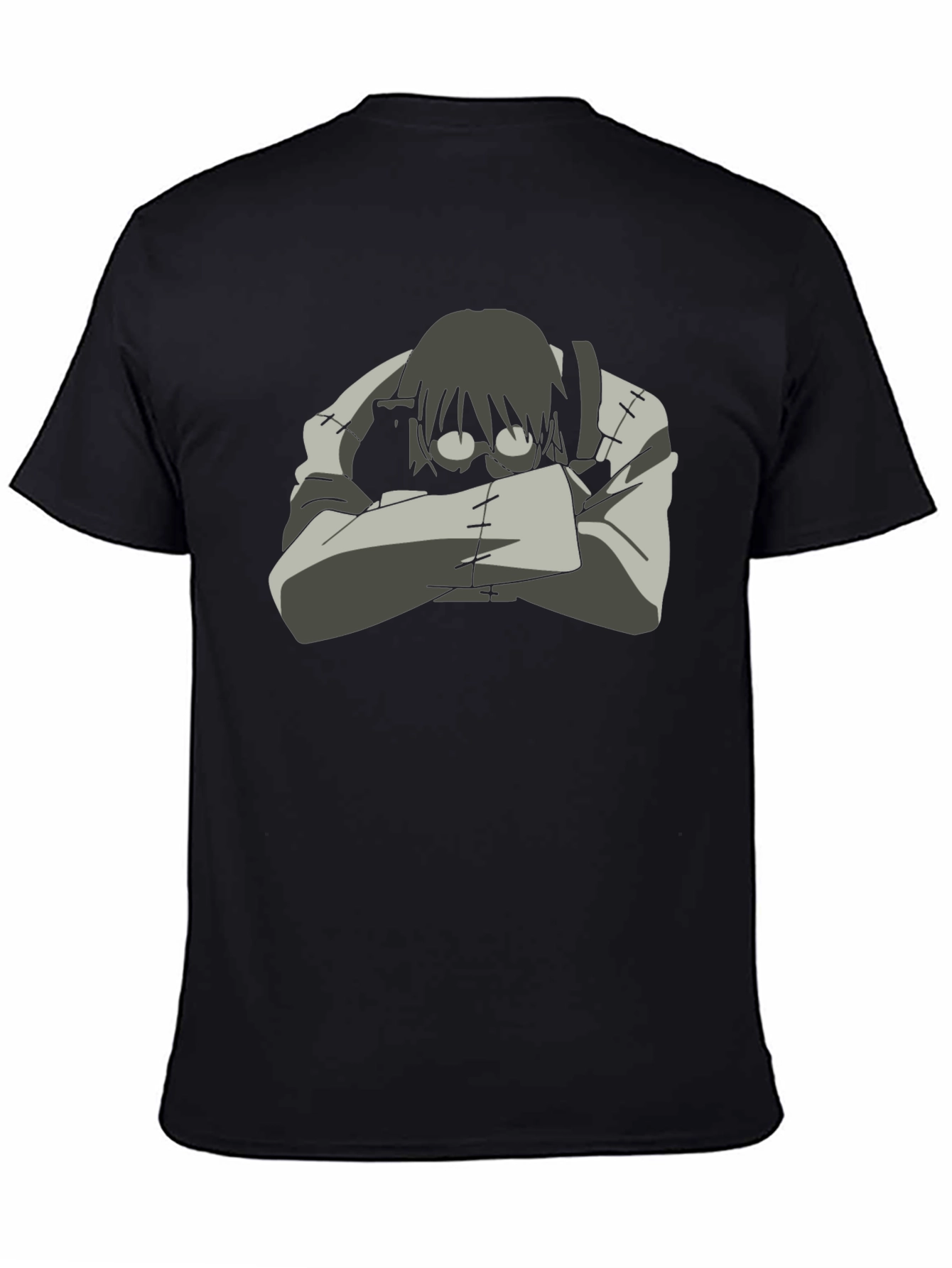 Soul Eater Stein Cosplay Black T-Shirt
