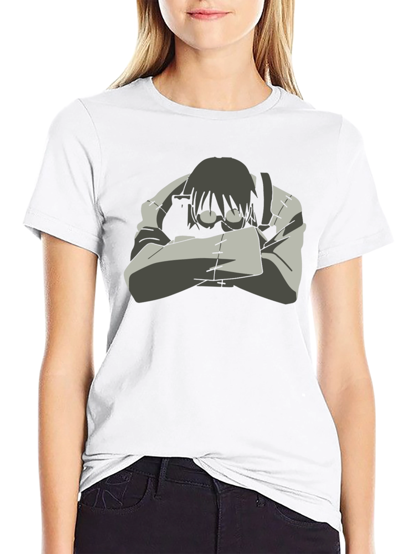 Soul Eater Stein Cosplay Black T-Shirt