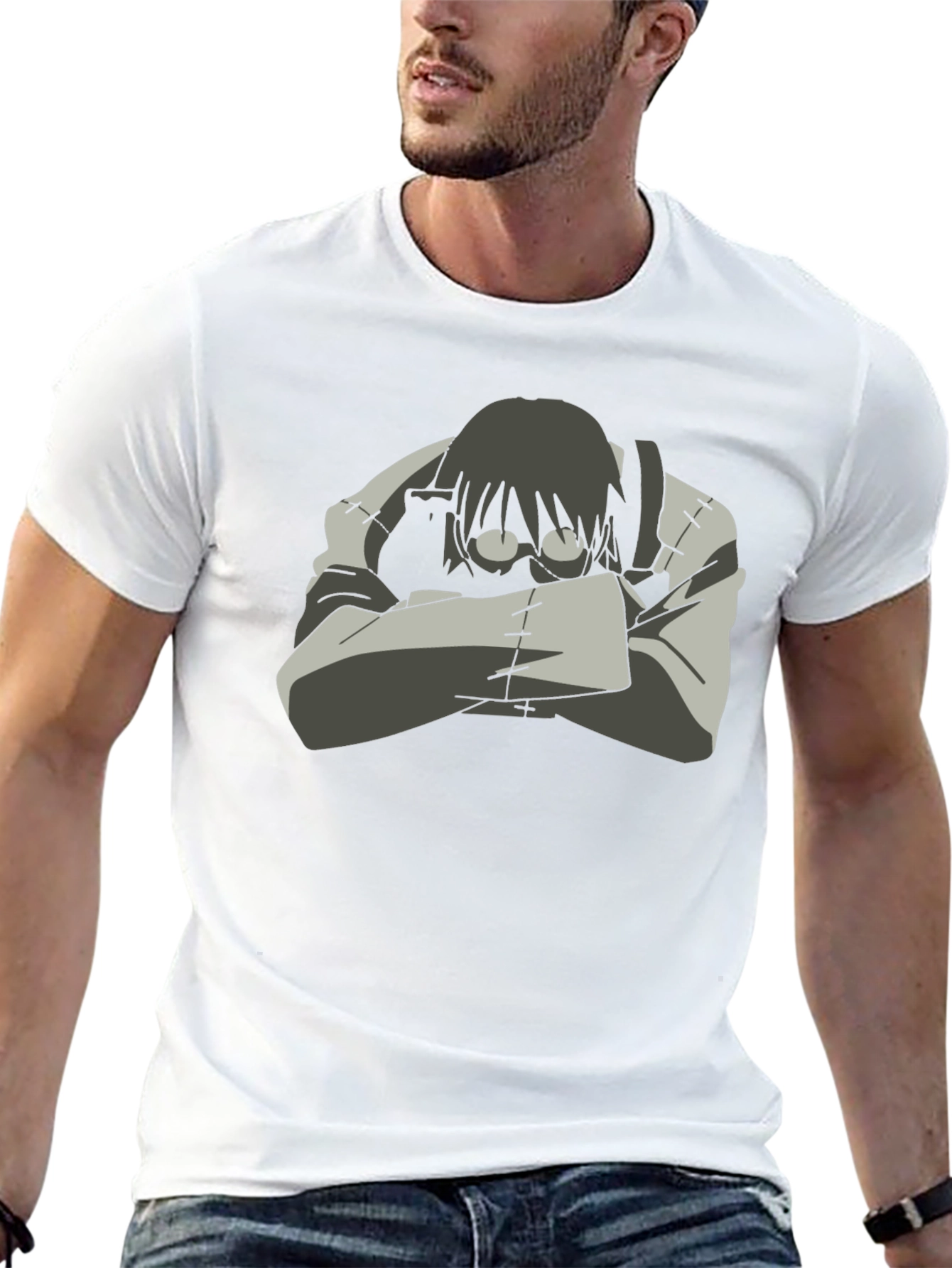 Soul Eater Stein Cosplay Black T-Shirt
