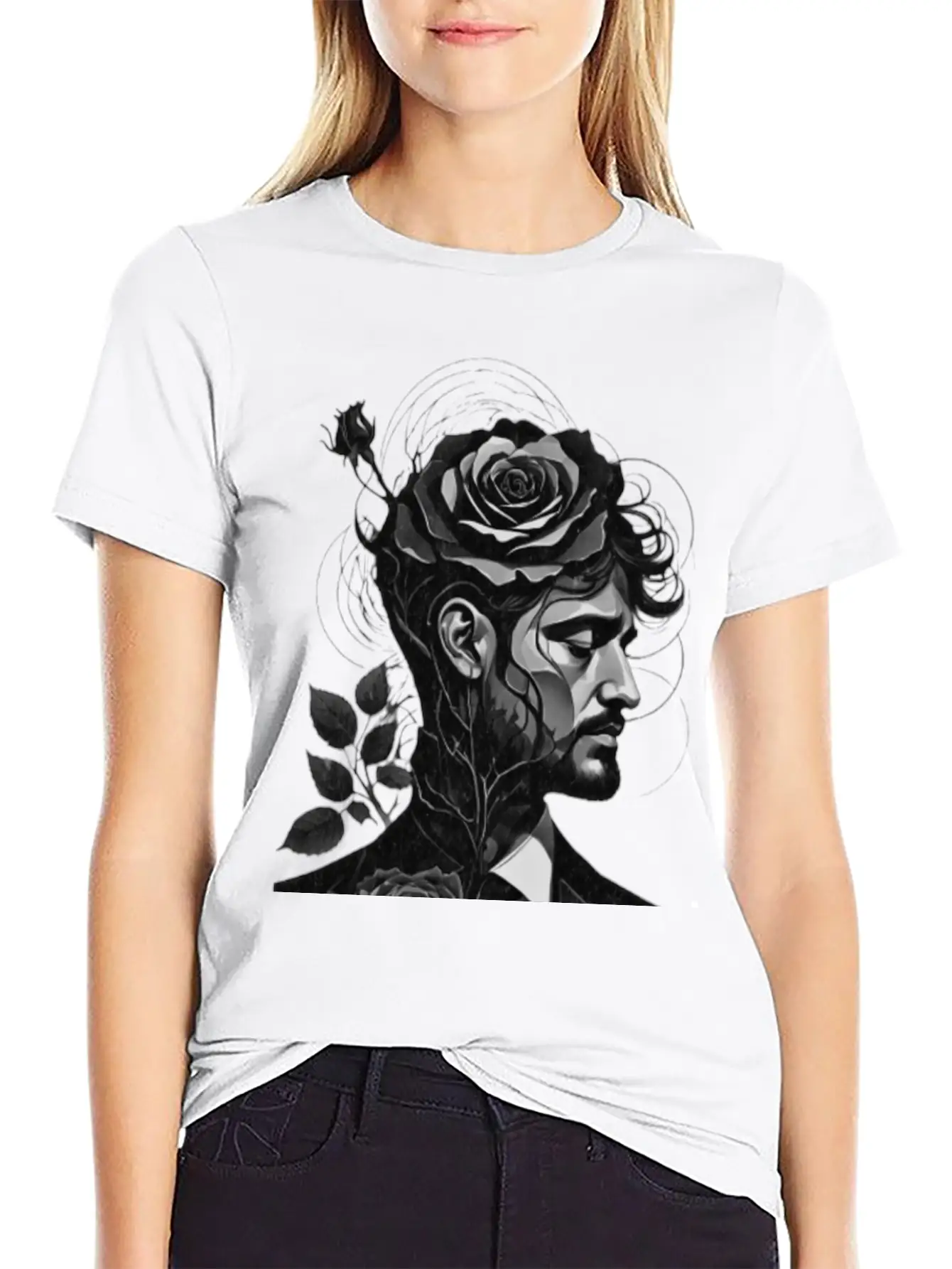 A Gentleman With A Heart Of A Rose Lightweight Cotton T-Shirt – Daily Comfort Graphic Shirt
