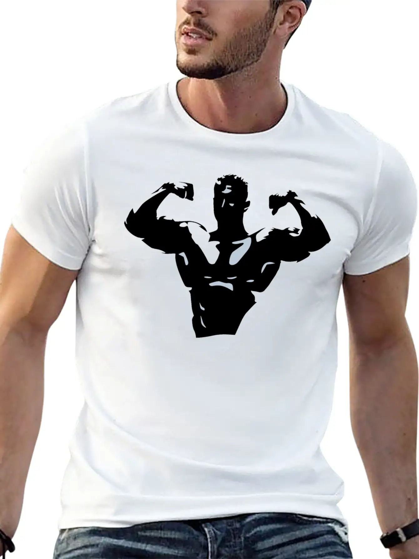A Strong Man Lightweight Cotton T-Shirt – Daily Comfort Graphic Shirt