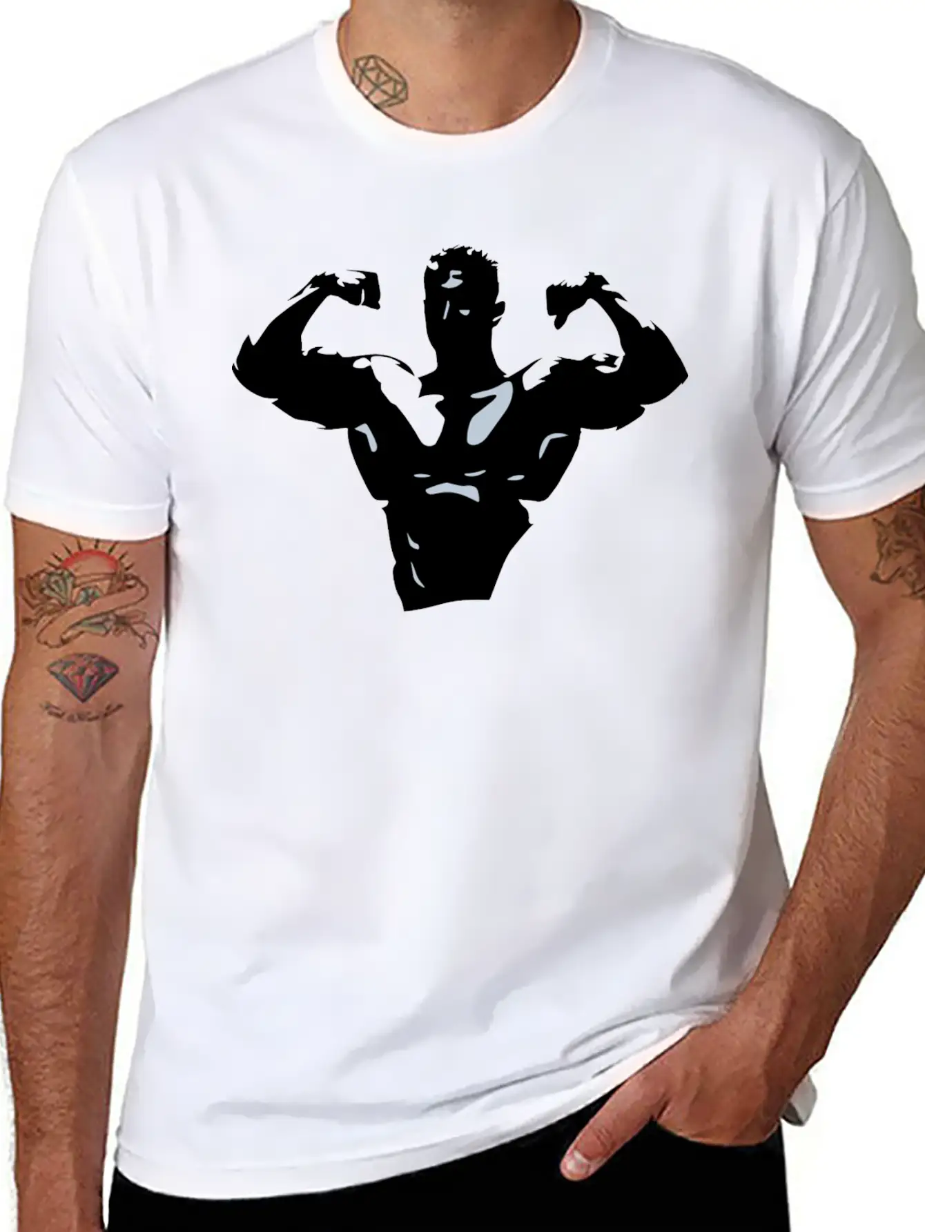 A Strong Man Lightweight Cotton T-Shirt – Daily Comfort Graphic Shirt