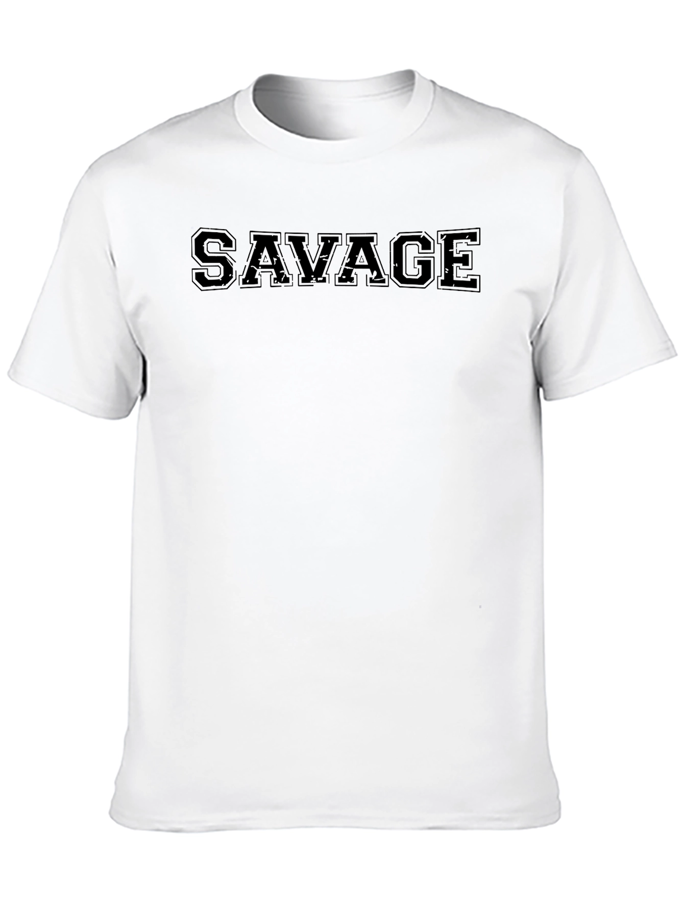 Savage Graphic Print Mens Black T-Shirt
