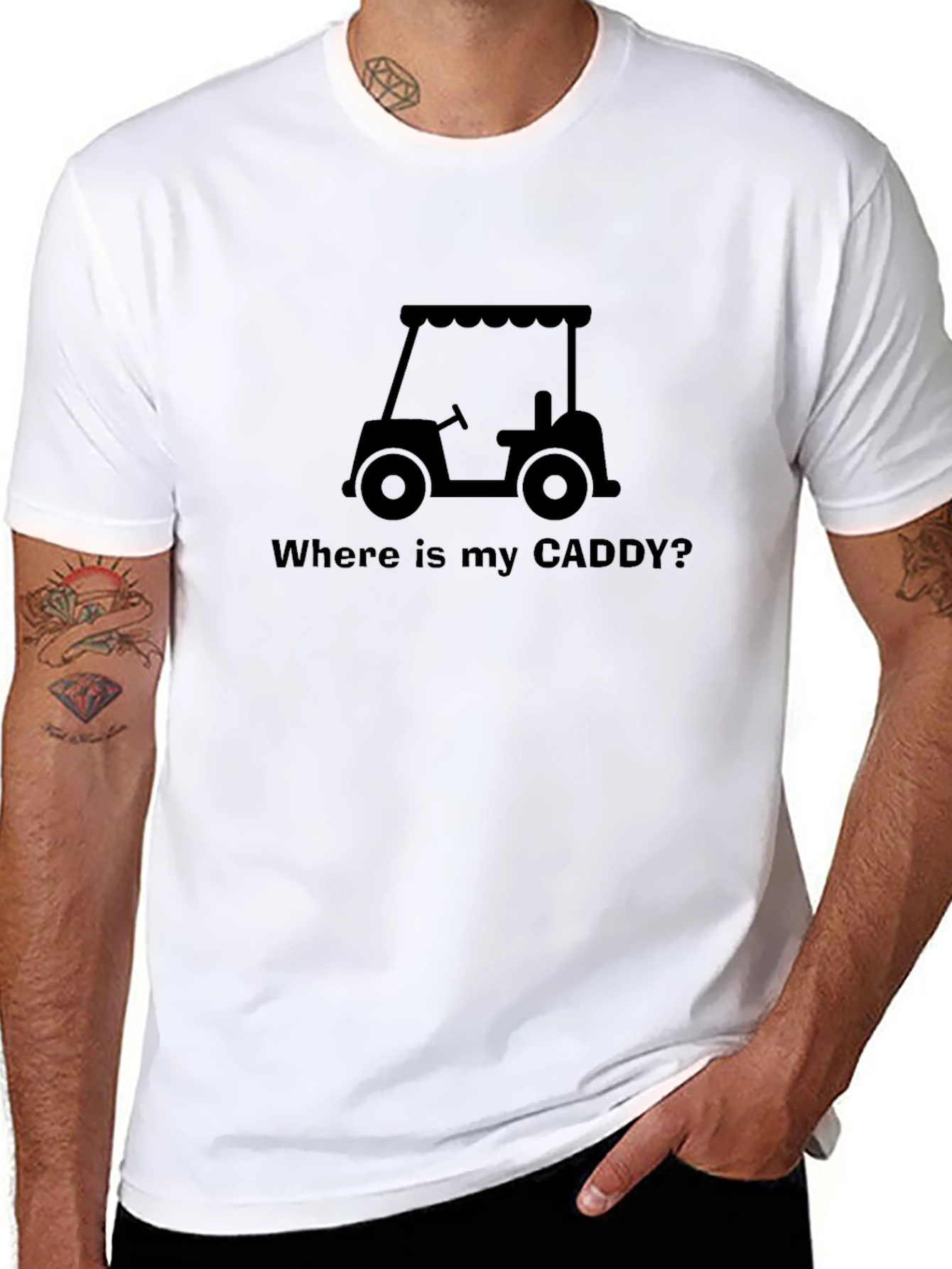 Where is my Caddy? Golf T-Shirt