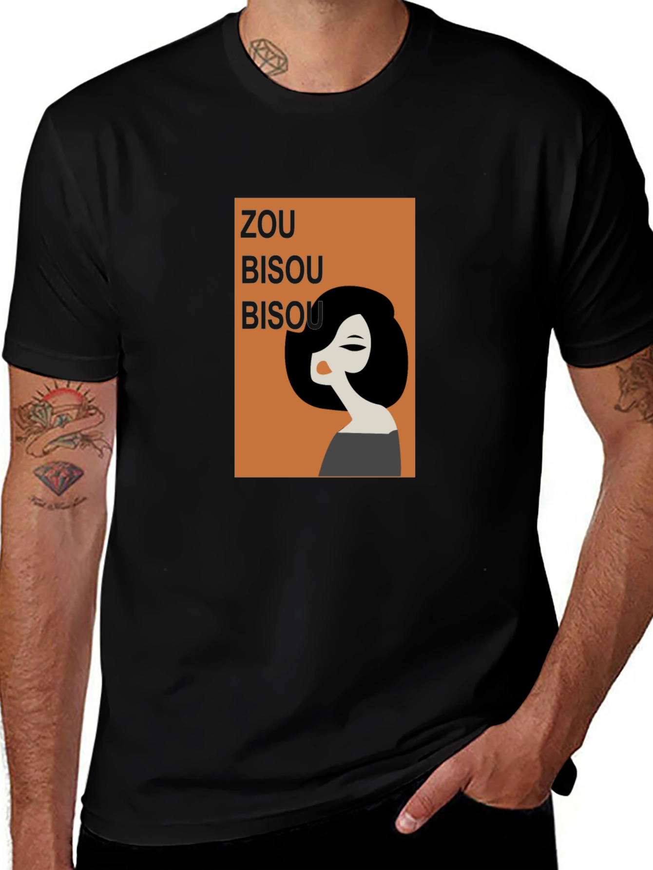 Zou Bisou Graphic Tee - Retro Chic