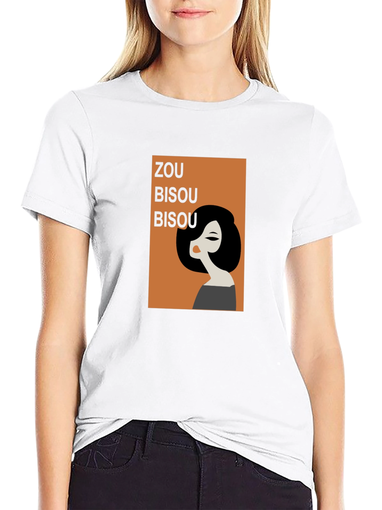 Zou Bisou Graphic Tee - Retro Chic