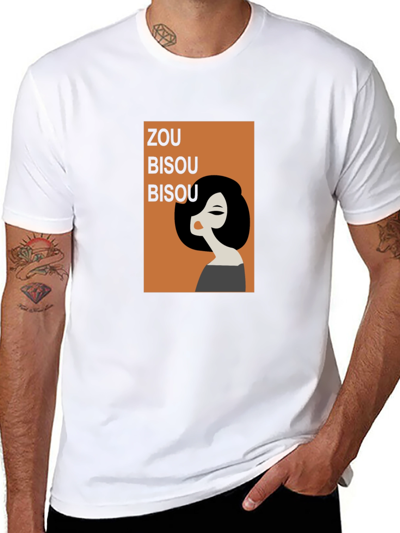 Zou Bisou Graphic Tee - Retro Chic