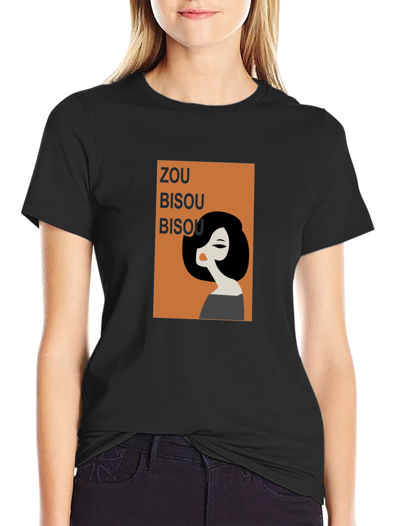 Zou Bisou Graphic Tee - Retro Chic