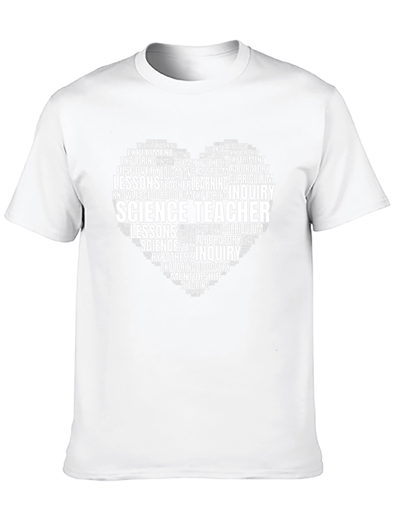 Science Teacher Heart Word Art T-Shirt