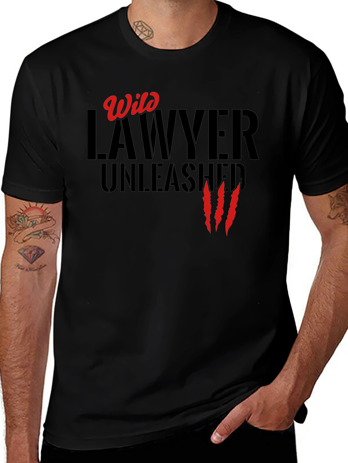 Wild Lawyer Unleashed T-Shirt - Black