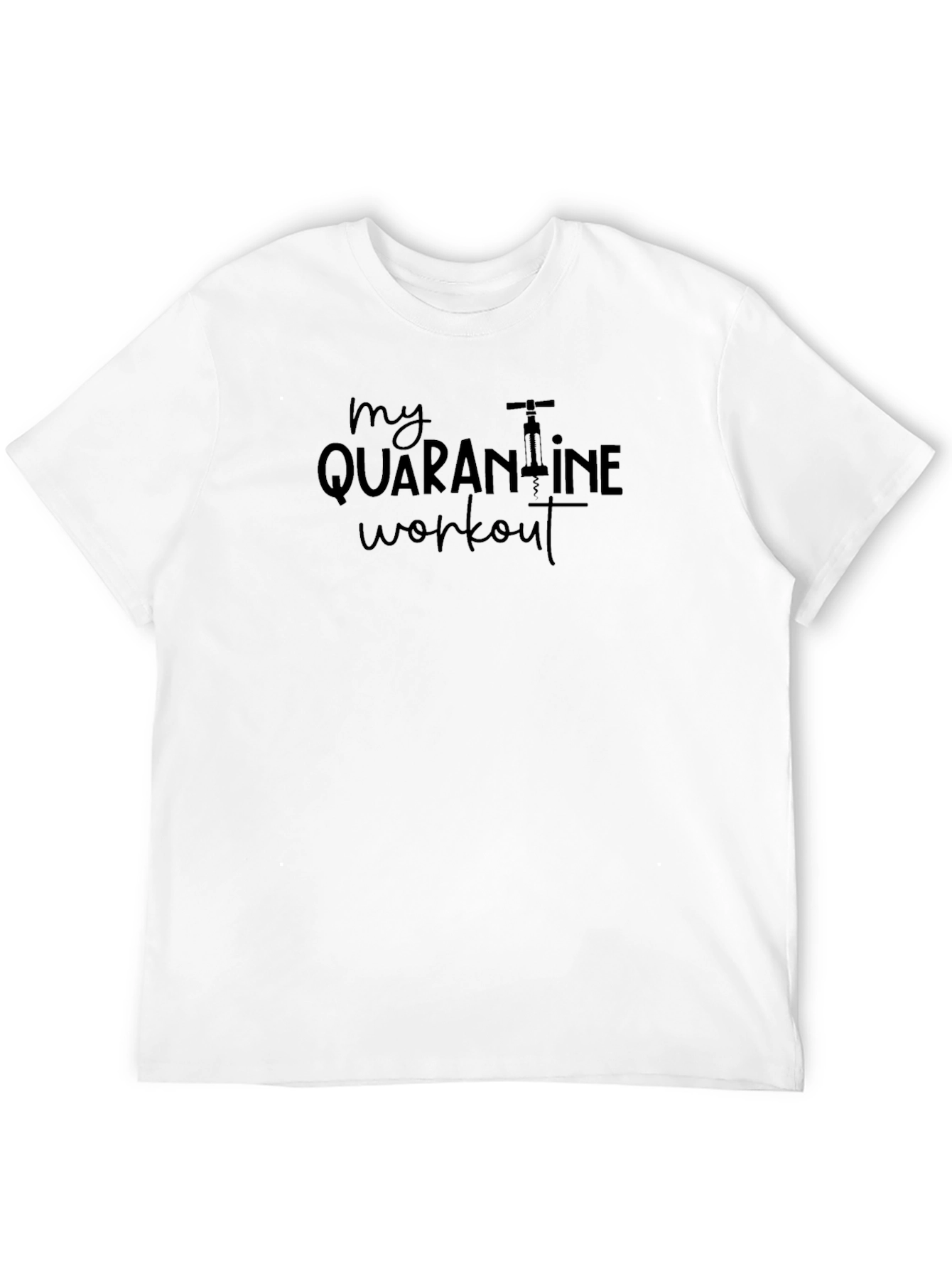 Quarantine Workout Graphic Tee - Soft Cotton Blend