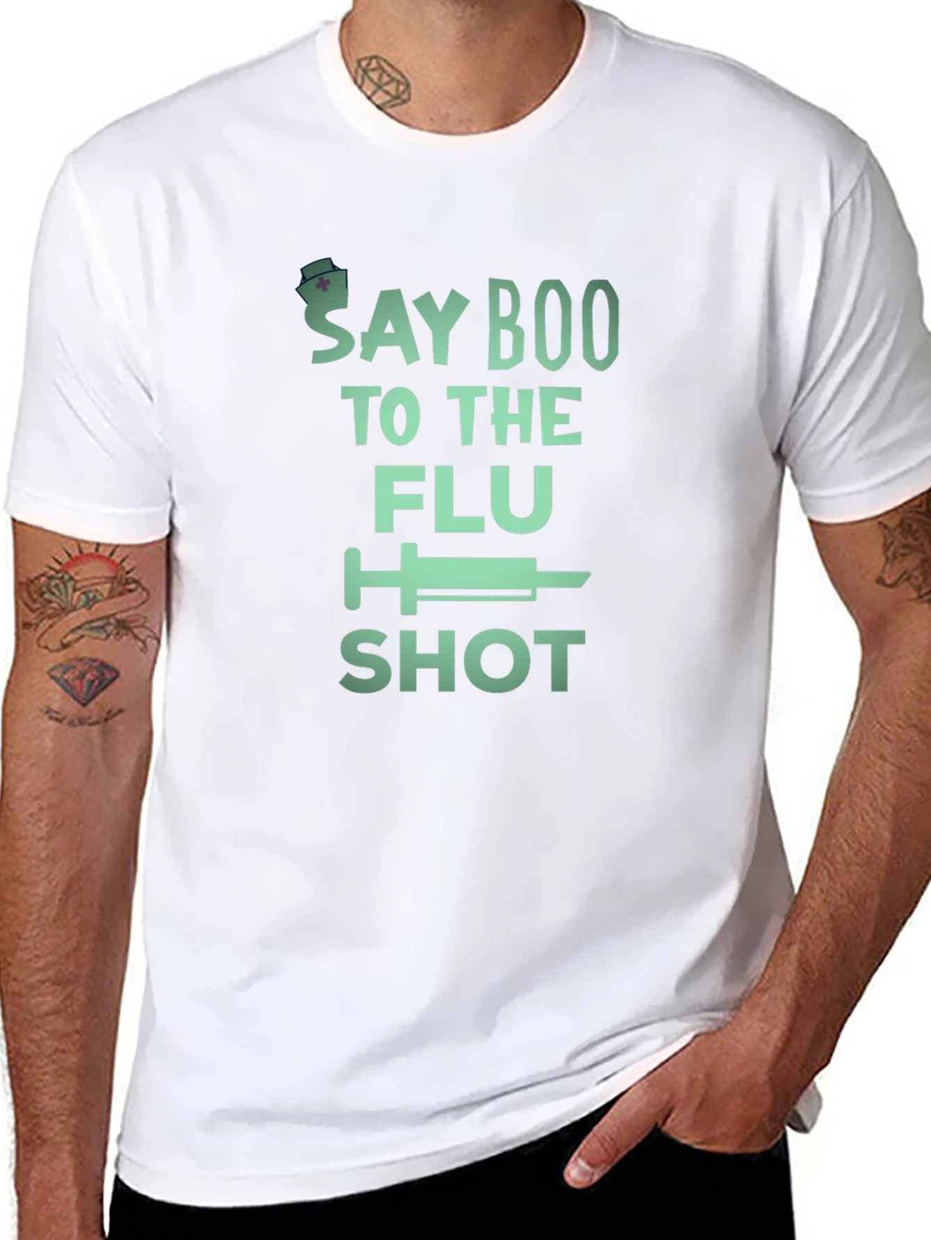 Say Boo to the Flu Shot T-Shirt - Unisex