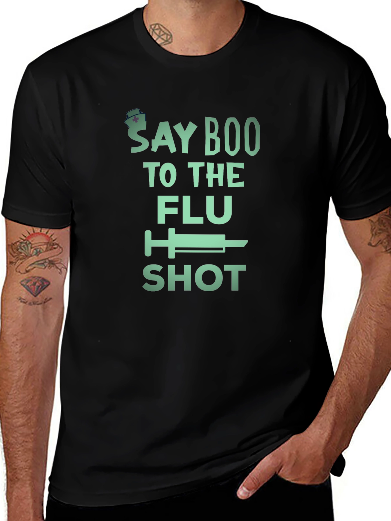 Say Boo to the Flu Shot T-Shirt - Unisex