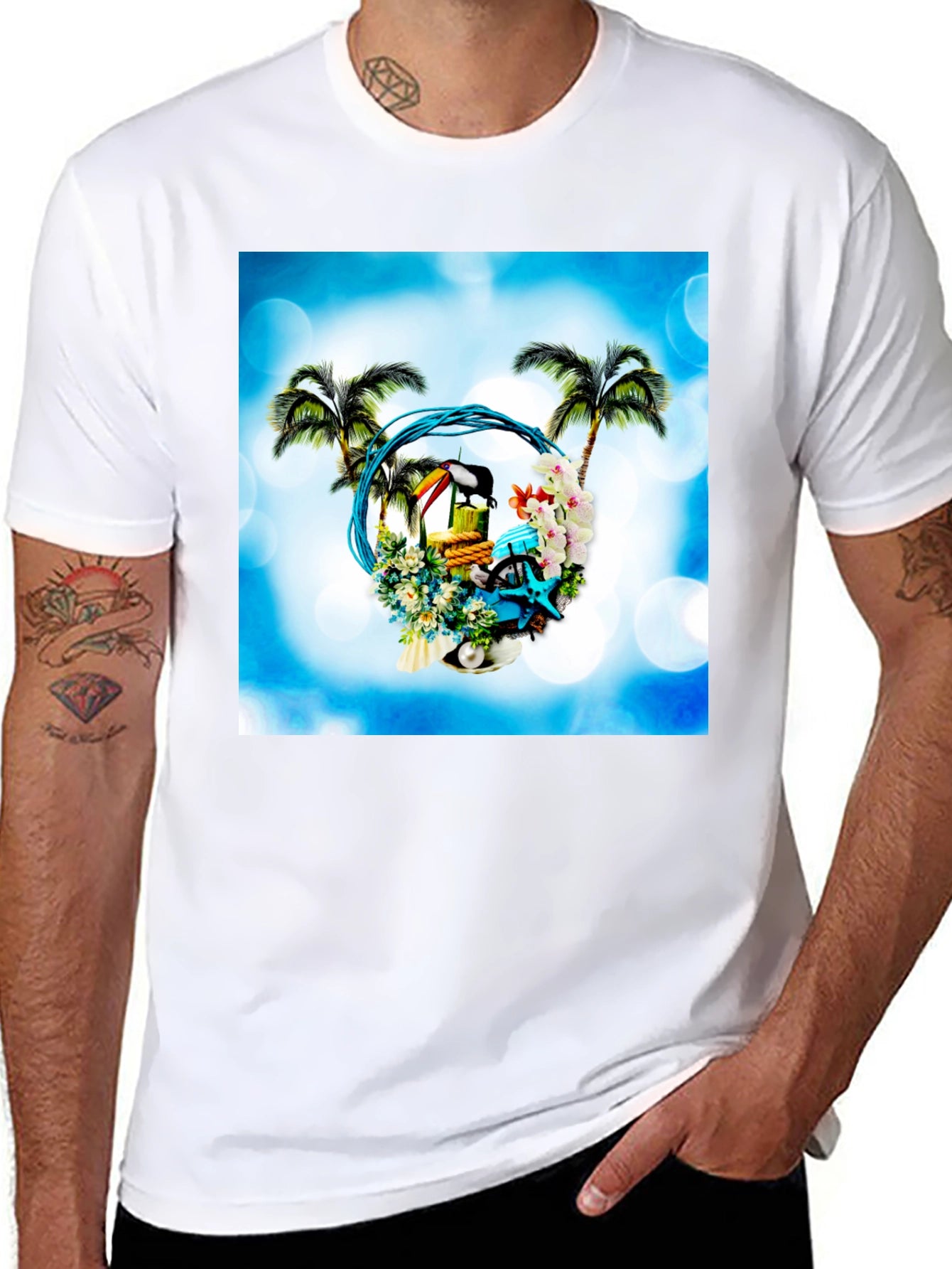 Tropical Island T-Shirt - Beach Getaway