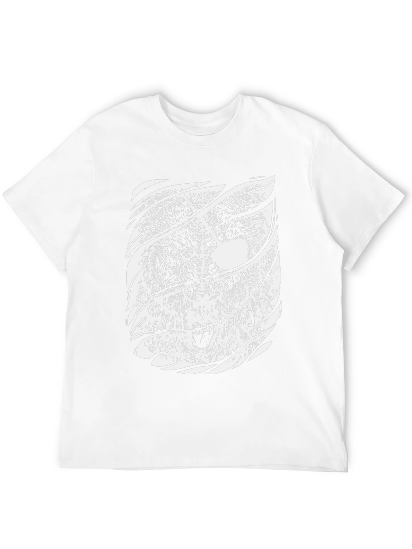Black Lion Graphic Print Mens T-Shirt