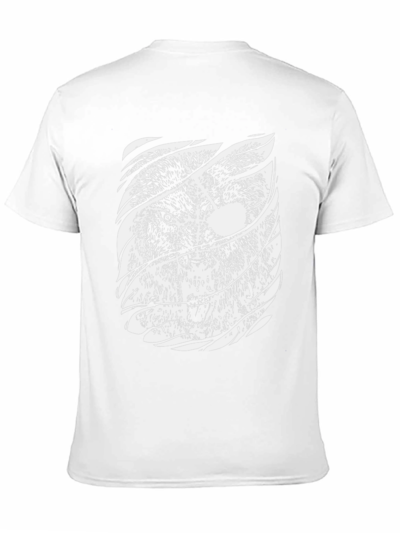 Black Lion Graphic Print Mens T-Shirt