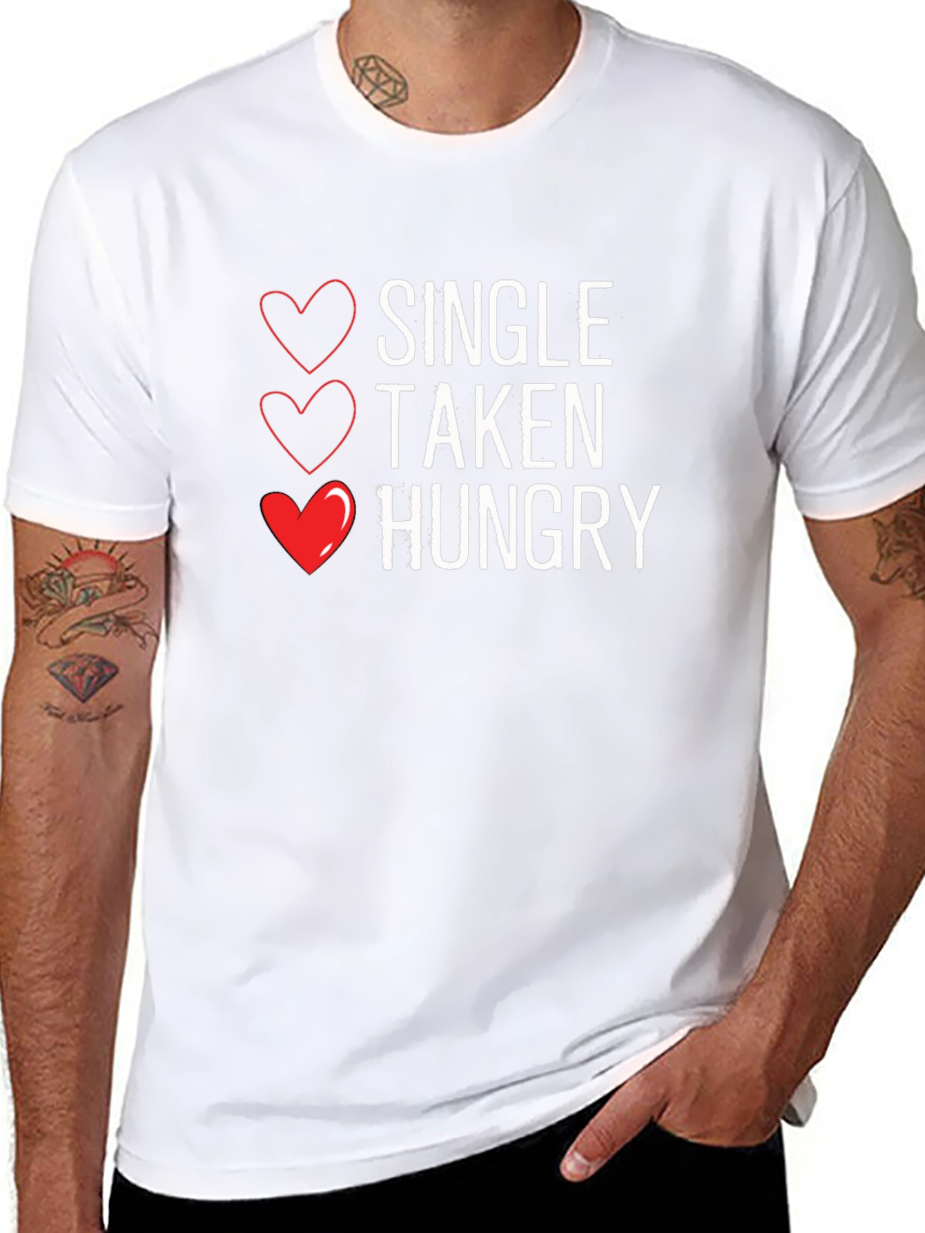 Single Taken Hungry - Mens Graphic Tee