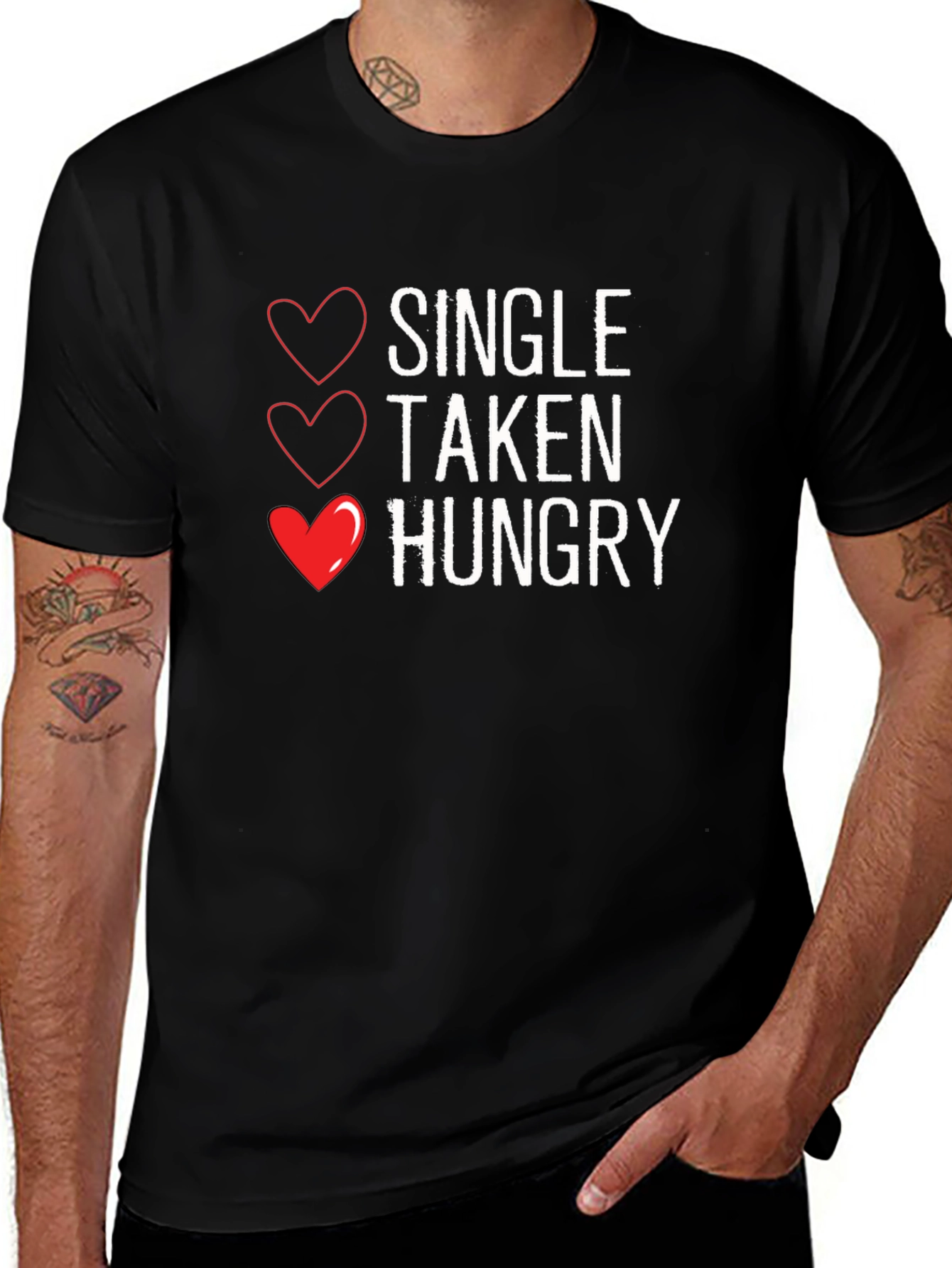 Single Taken Hungry - Mens Graphic Tee