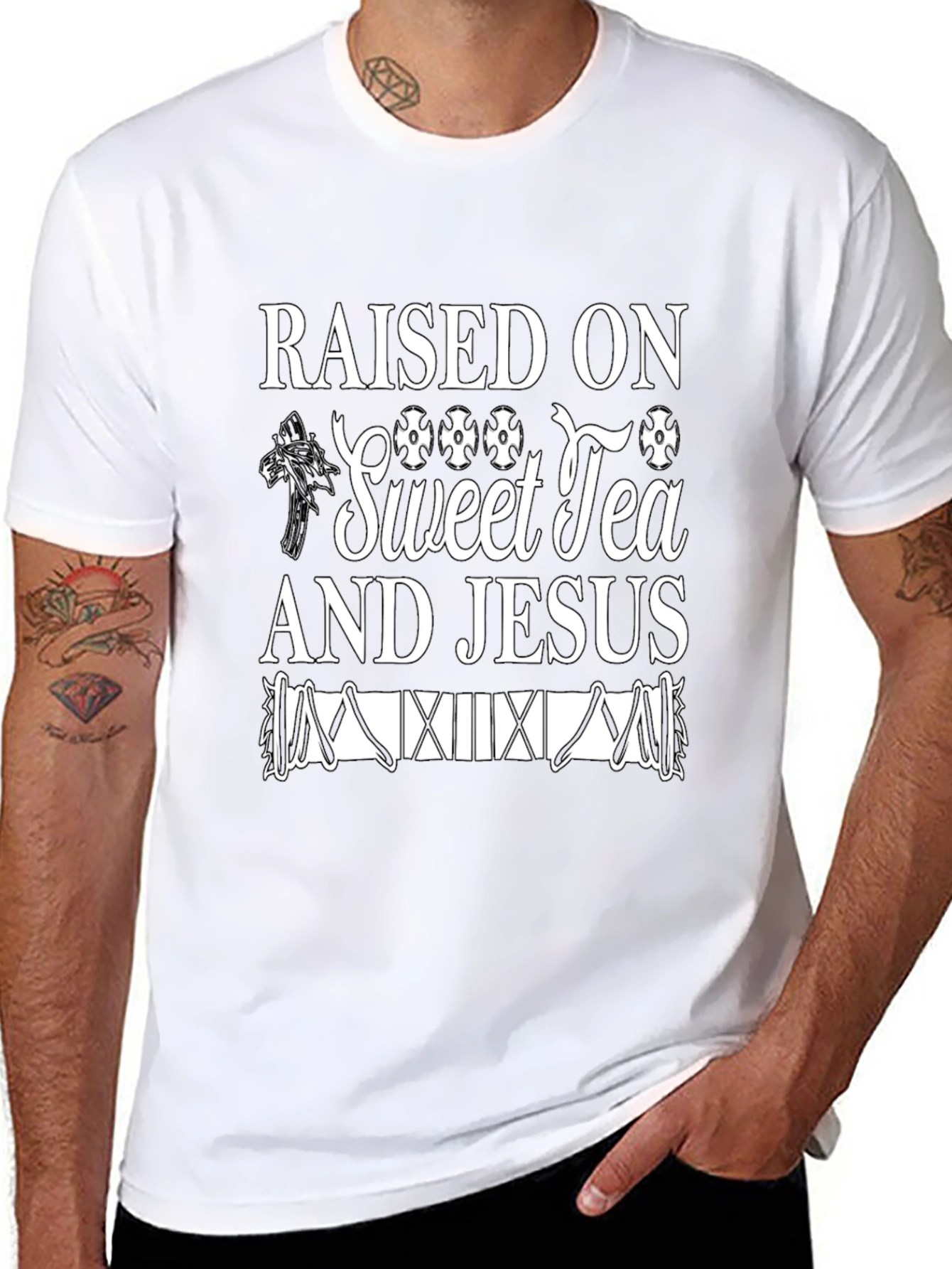 Raised on Sweet Tea & Jesus T-Shirt