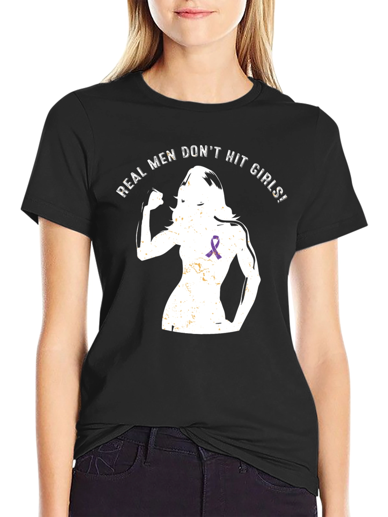 Real Men Dont Hit Girls T-Shirt