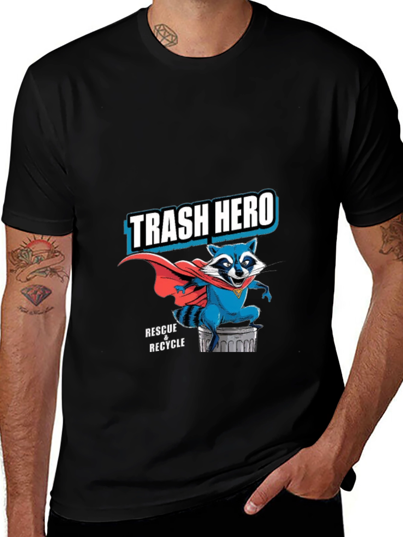 Trash Hero Raccoon T-Shirt - Rescue & Recycle