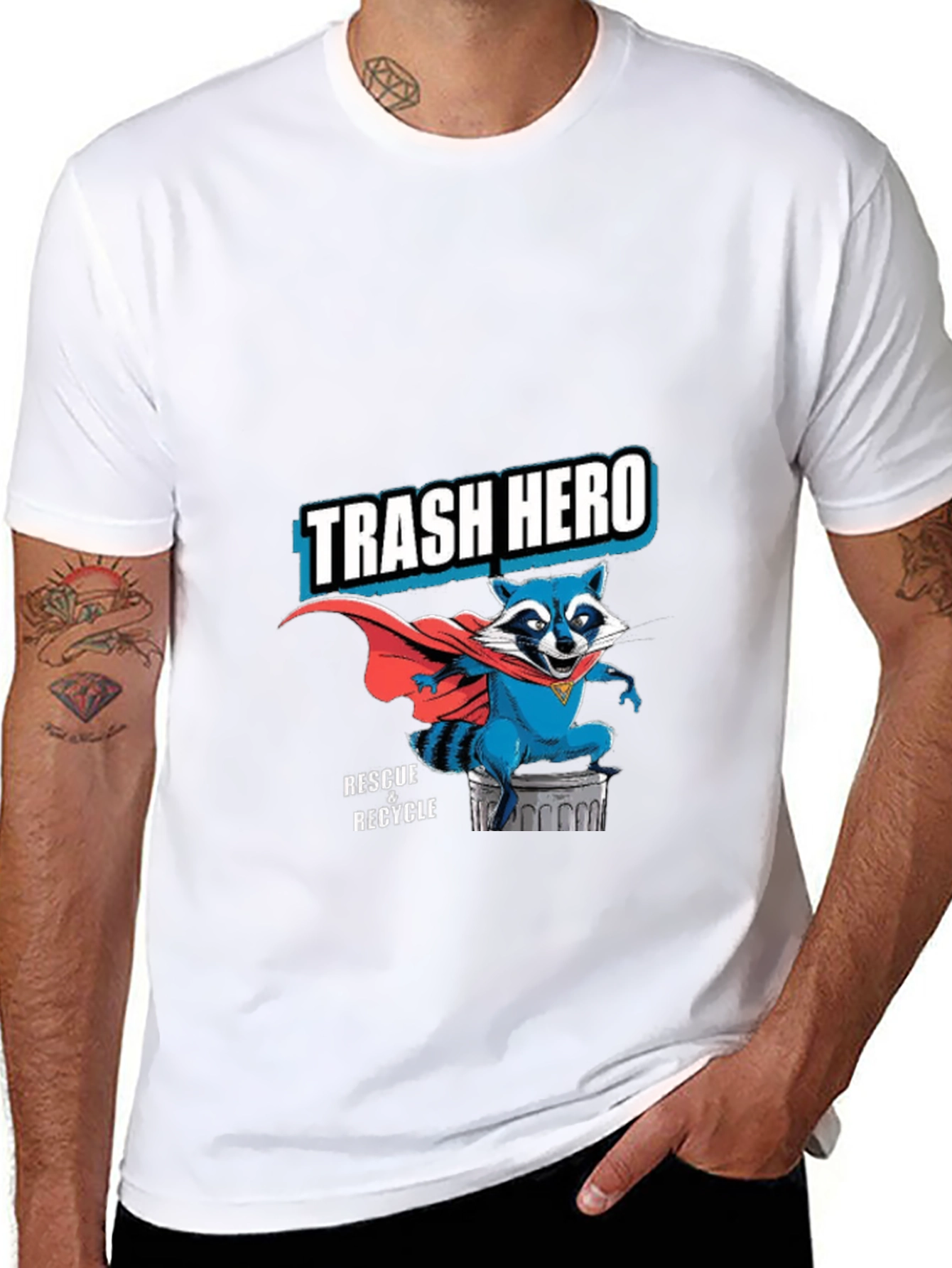 Trash Hero Raccoon T-Shirt - Rescue & Recycle