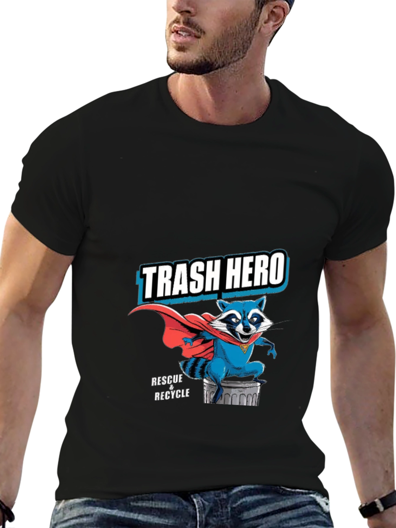 Trash Hero Raccoon T-Shirt - Rescue & Recycle