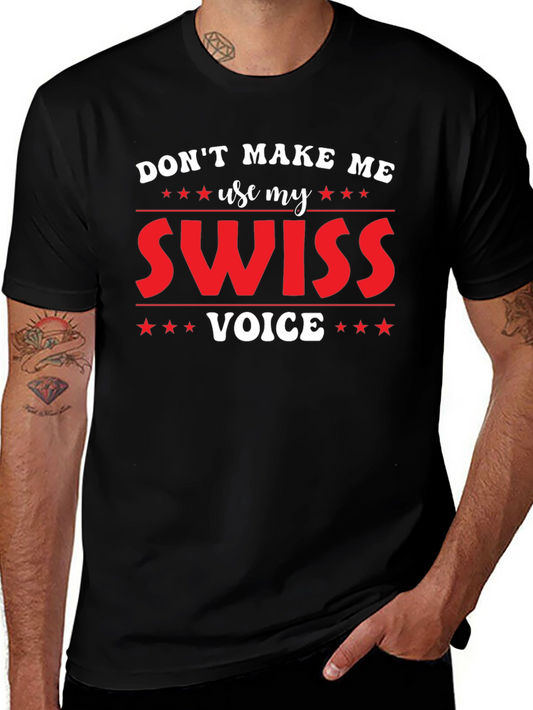 Swiss Voice T-Shirt - Funny Novelty Tee