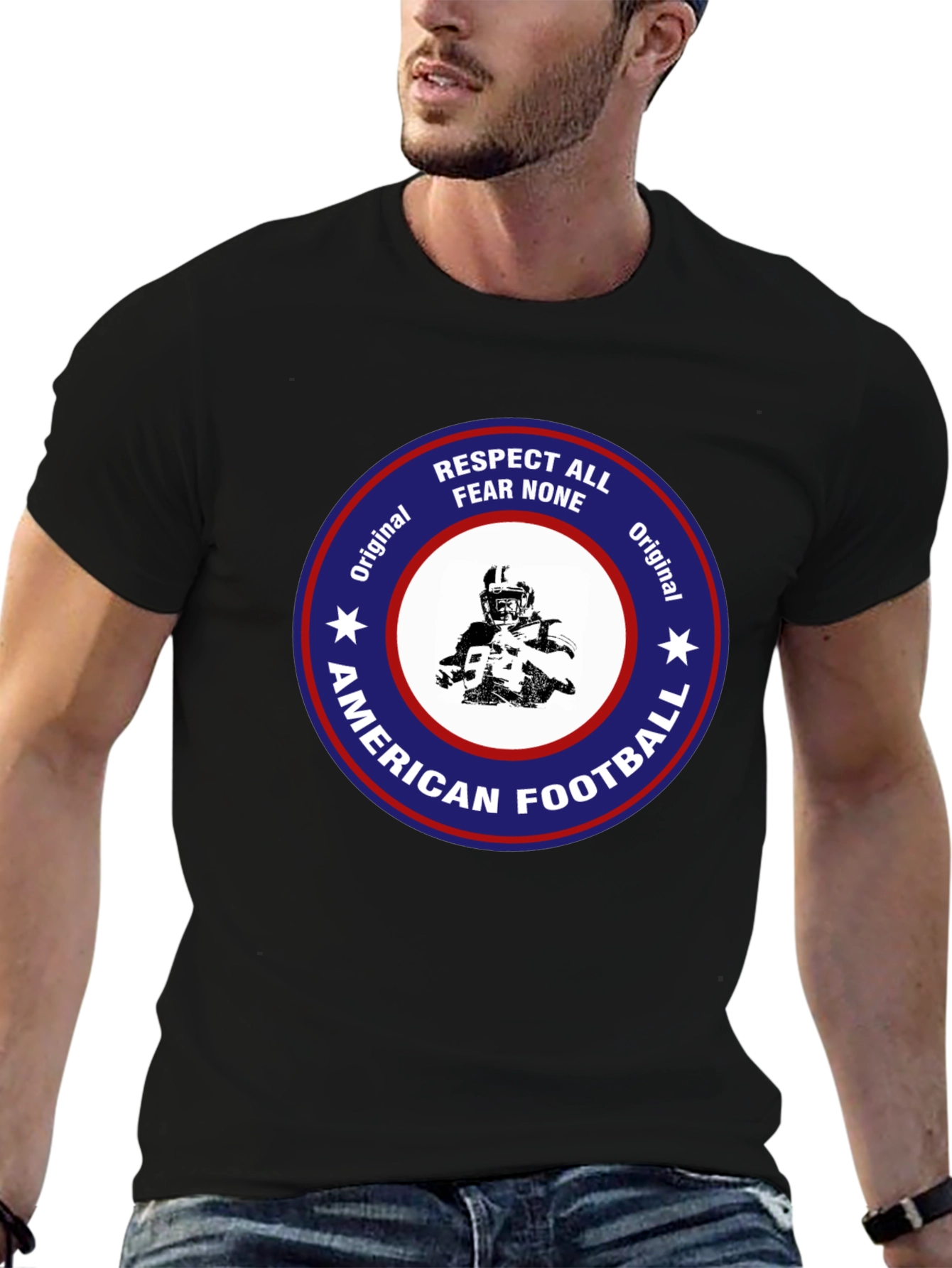 American Football Tee - Respect All Fear None
