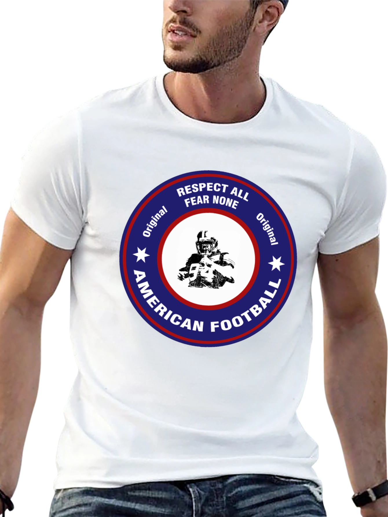 American Football Tee - Respect All Fear None